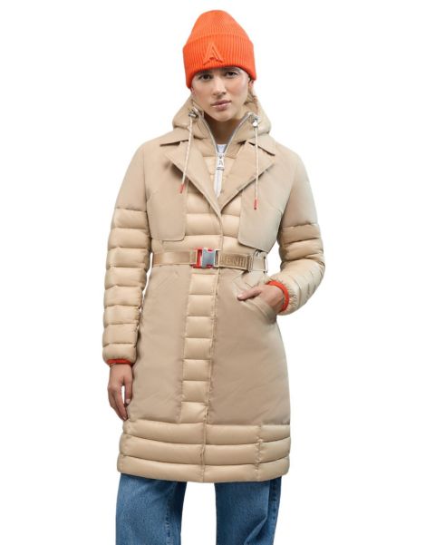 Женские куртки Alpenhaus Women's Beaufort Mixed Media Insulated Trench Coat