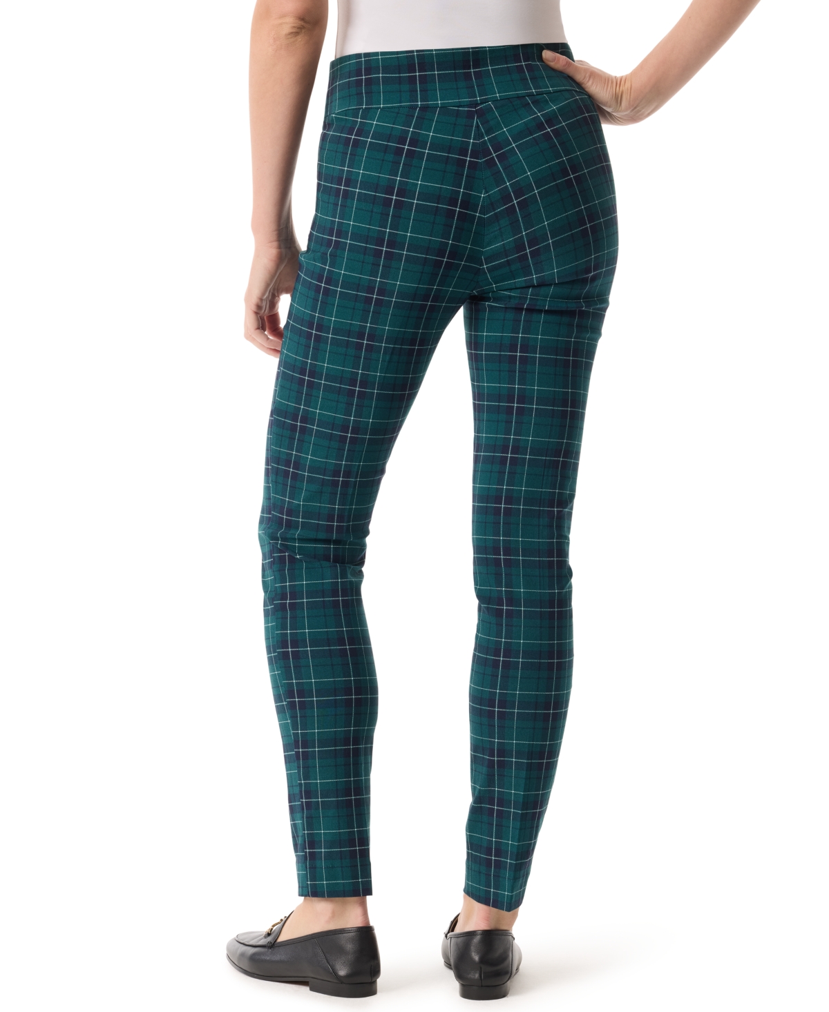 Gloria Vanderbilt Women's Tummy-control Pull-on Slim Trousers, In Regular, Short & Long In Multi