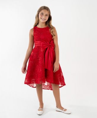 Rare Editions - Girls 7-16 Soutache Hi-Low Dress