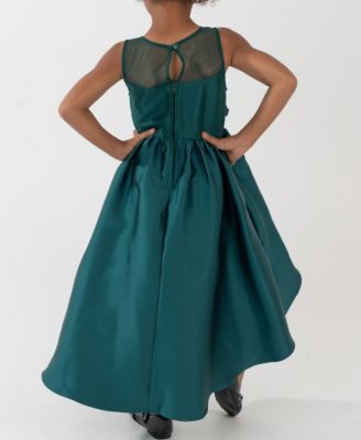 Girls' 2T-6X Sequin Applique Illusion Dress