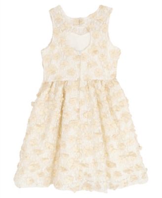 Girls' 7-16 Soutache Illusion Bodice Dress