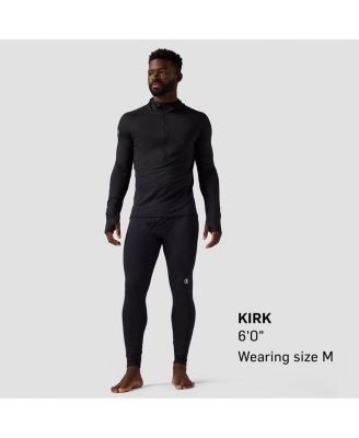 Men's Pines Microgrid Ultra-Lt Baselayer 1/2-Zip Scuba Top Lightweight Long Underwear Tops