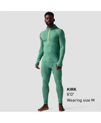 Men's Pines Microgrid Ultra-Lt Baselayer Zip Scuba Top Lightweight Long Underwear Tops