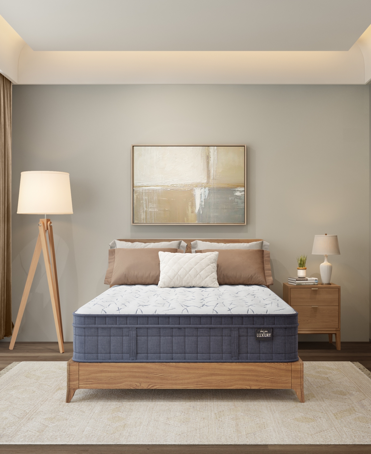 King Koil Luxury By  Serena 14" Firm Euro Top Mattress, King, Created For Macy's In Gray