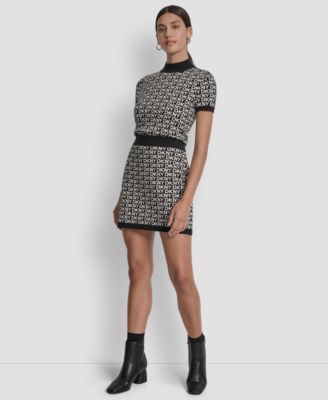 Petite Short Sleeve Logo Sweater