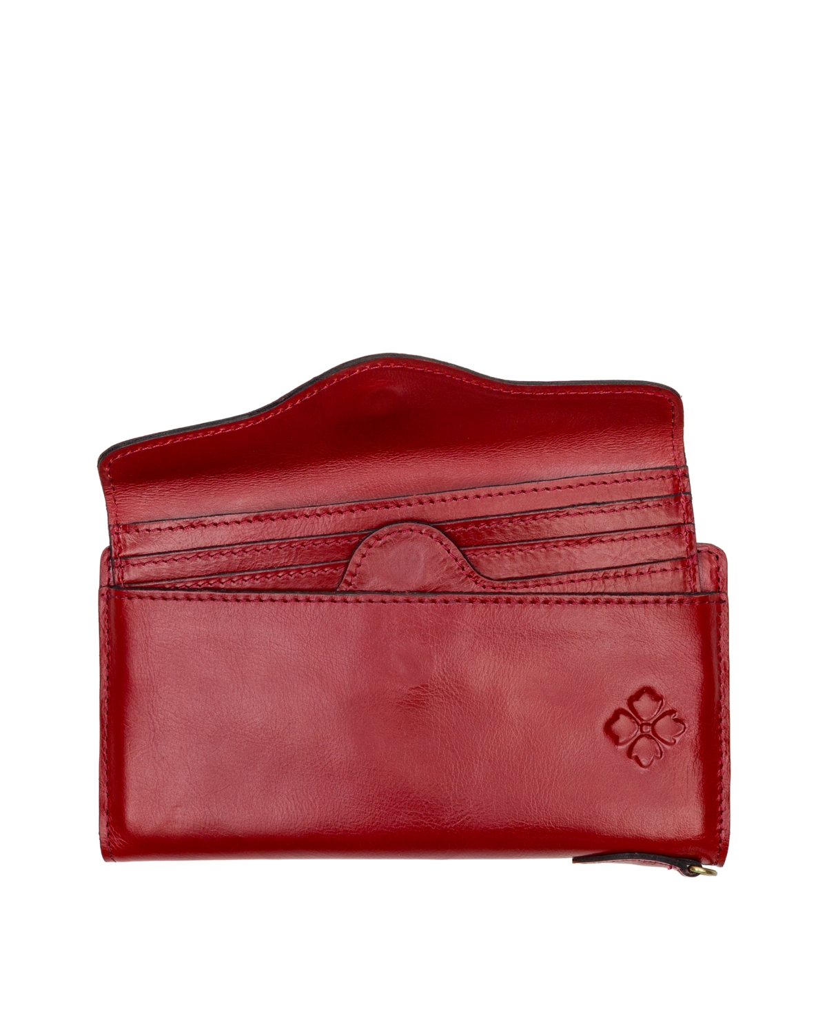 Patricia Nash Valentia Small Leather Wallet In Red