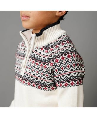 Baby Boys Long Sleeve Half Zip Raglan Ski Sweater