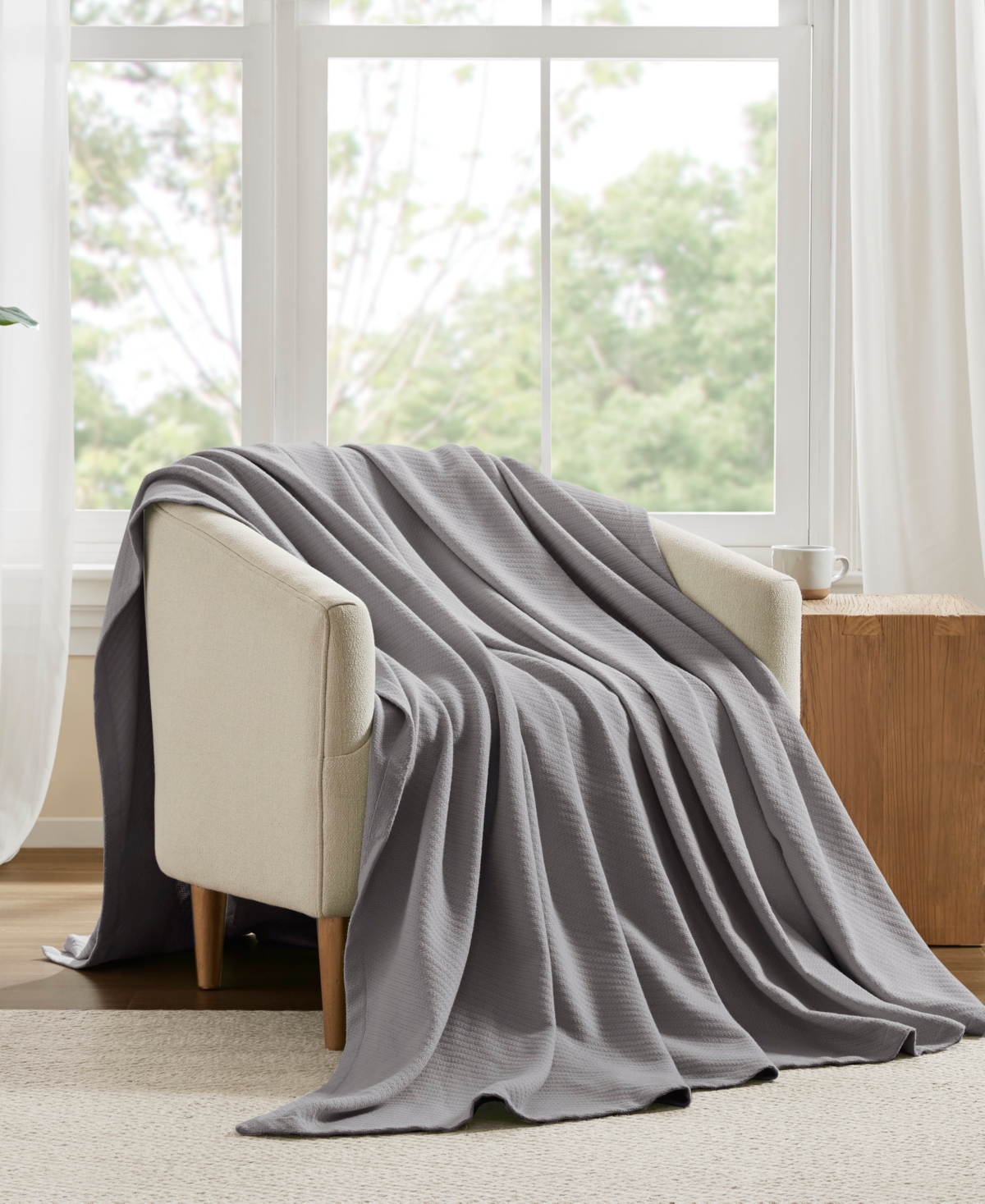 Madison Park Liquid Cotton Blanket, Full/Queen