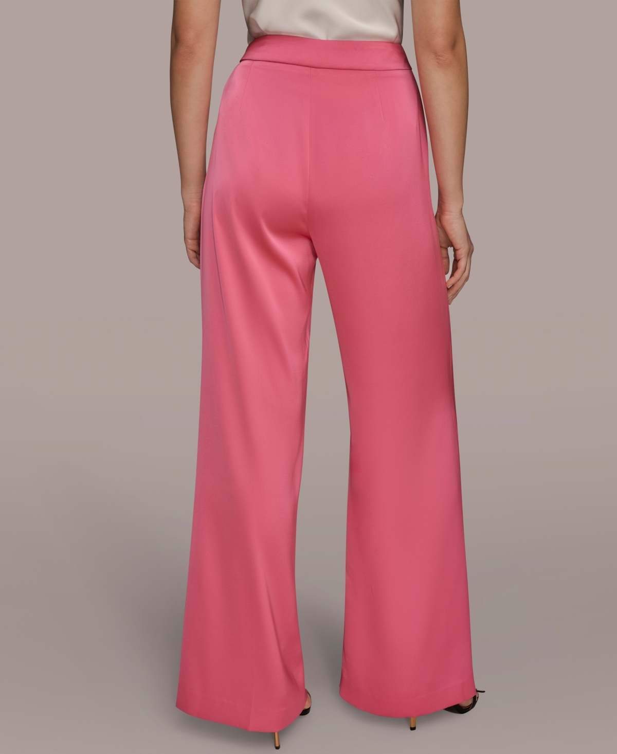 Donna Karan Women's Wide-leg Trousers In Pink