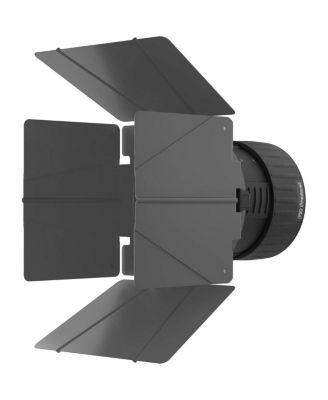 F10 10" Glass Fresnel Lens Modifier, Bowens Mount, Bundle with 10" Barndoors