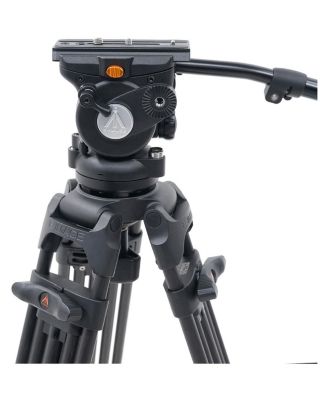 E-Image EG05C2 3-Section Carbon Fiber Tripod with GH05 Fluid Video Head and Mid-Level Spreader