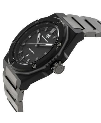 Men's TM-416061 CORAL  Quartz 3 Hand Black Dial Watch