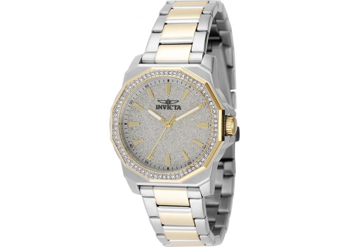 Invicta Women's 49129 Speedway Quartz 3 Hand Silver Dial Watch