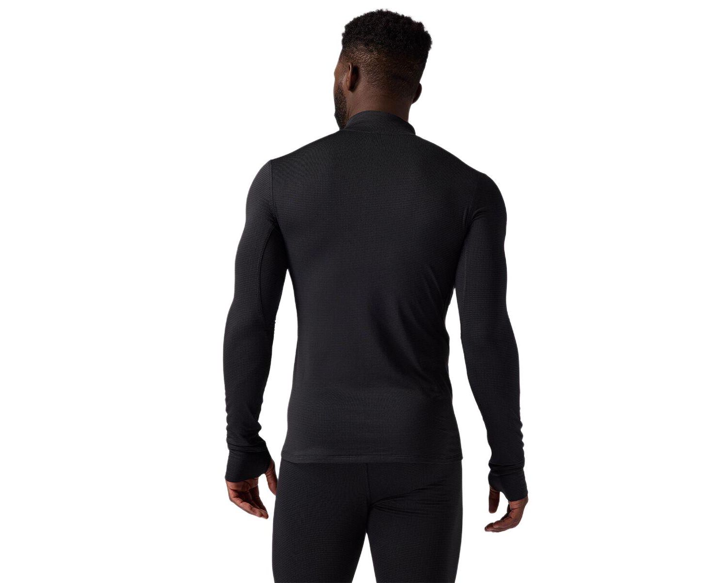 Men's Pines Microgrid Ultra-Lt Baselayer 1/4-Zip Top Lightweight Long Underwear Tops