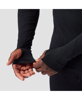 Men's Cedars RWS Merino Lt-Wt Baselayer 1/2-Zip Scuba Top Lightweight Long Underwear Tops