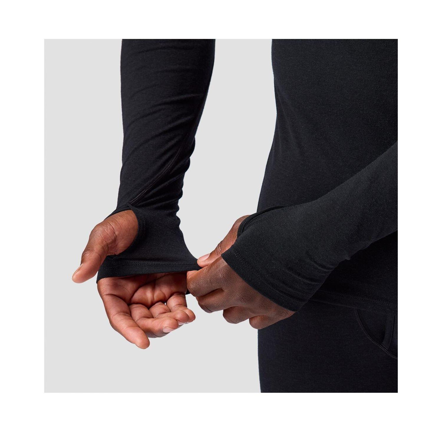 Men's Cedars RWS Merino Lt-Wt Baselayer 1/2-Zip Scuba Top Lightweight Long Underwear Tops