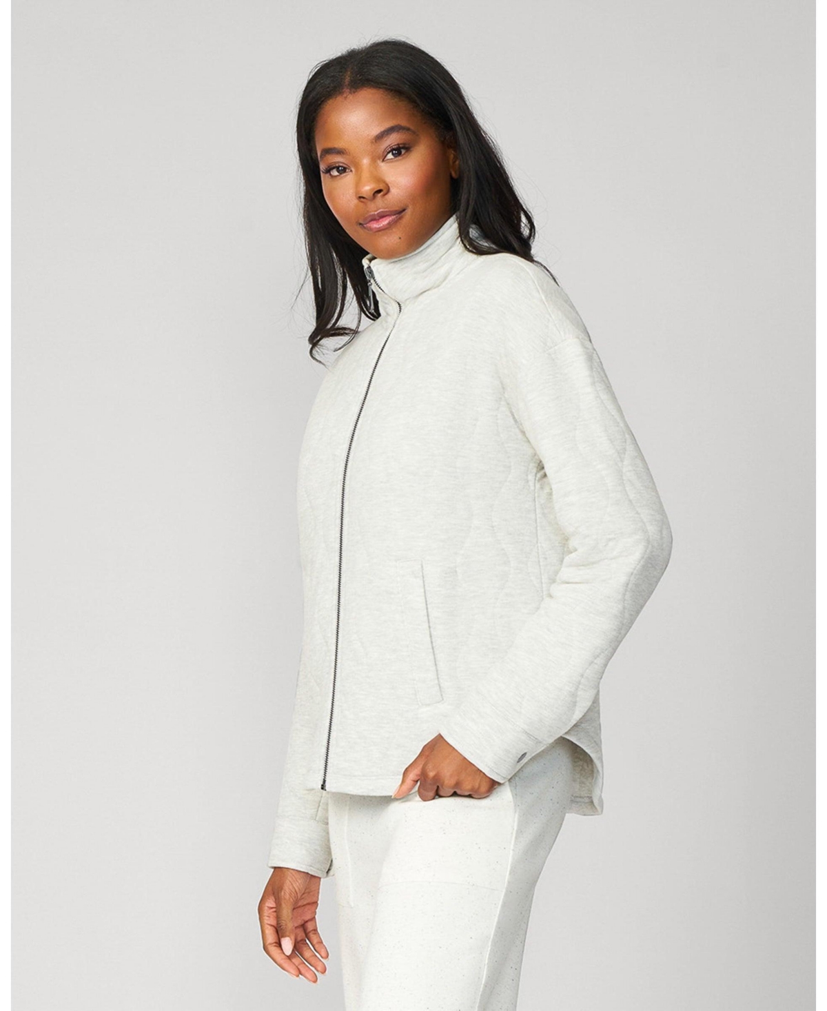 Cable & Gauge Women's Soft Heather Quilted Jacket