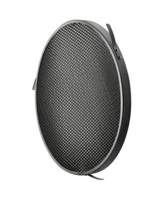 45-Degree Deep Focus Reflector with Honeycomb Grids & Diffusion, Bowens-Mount, Silver/Black