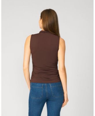 Women's Sculpt Sleeveless Turtleneck Tank
