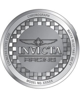 Men's 47900 Invicta Racing Quartz Chronograph Black, Red Dial Watch