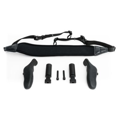Lightweight Black Rubber Handles with Neoprene Neck Strap for Monitor