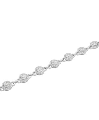 Diamond Bracelet (2 ct. t.w.) in 10k White Gold, Macys Exclusive