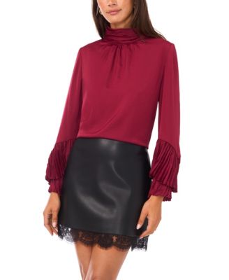 Vince Camuto - Women's Ruffle Long Sleeve Top