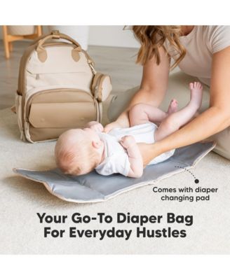 Play Diaper Bag Backpack Comes with Portable Changing Pad, Baby Bag for Mom, Baby Travel Essential