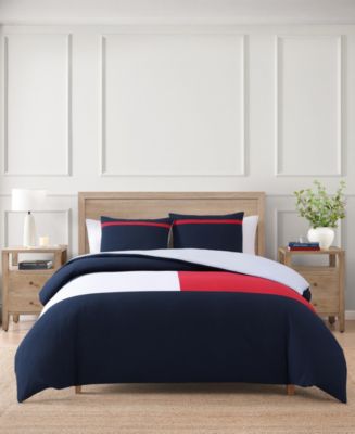 新品未使用　トミーヒルフィガー　  ベッドカバーセット Tommy Hilfiger Iconic Anniversary Seersucker Textured 2-Pc
