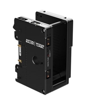 Dual Battery Plate Cradle for Teradek Bolt LT Transmitter, V-Mount to Gold Mount