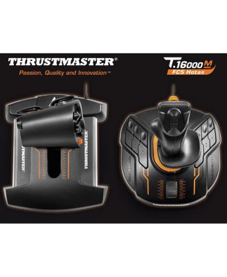 T.16000M FCS Hotas Flight Stick and Throttle for PC, Black
