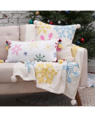 Boho Christmas Throw Blanket, 50" x 60"