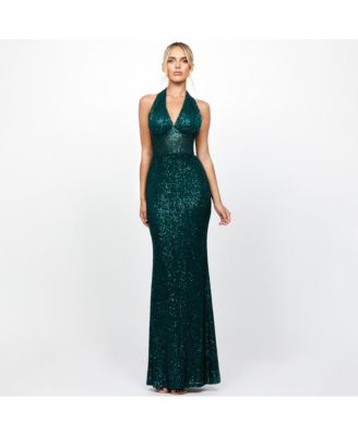 Women's Shaylyn Sequin Halter Gown
