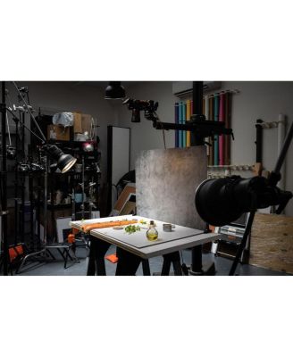 Duo Board - 30x40" Double Sided Surface Board, Iced Concrete/Midnight Cement