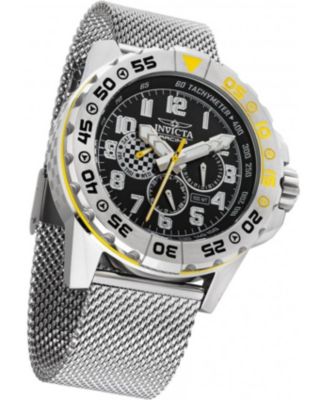 Unisex 47214 Invicta Racing Quartz Chronograph Black Dial Watch