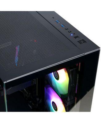 Gamer Supreme Liquid Cooled Gaming Desktop Computer, Intel Core Ultra 7 265KF 3.9GHz, 32GB RAM, 2TB SSD, AMD Radeon RX 9060 XT 16GB,