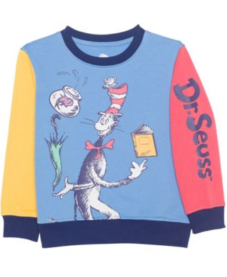 Boys' Toddler 2T-5T Cat in the Hat Printed T-Shirt, Short-Sleeve T-Shirt and Joggers, 3-Piece Set