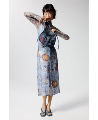 Women's Two-material strappy dress