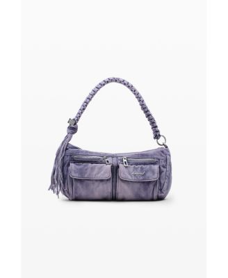 Women's Small denim bag with flowers