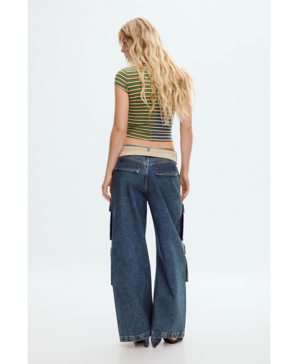 Desigual Women's Striped Daisy T-shirt In Multi