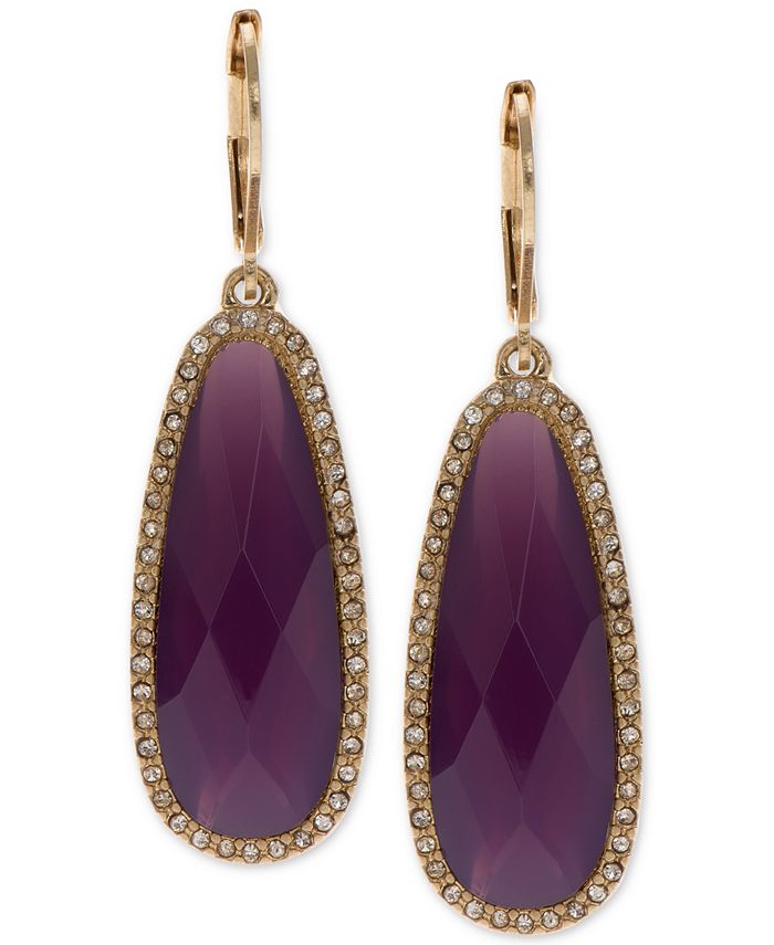 lonna & lilly Large Stone Drop Earrings - Macy's