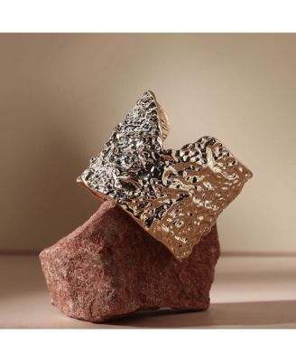 Women's Green Dented Cuff Bracelet