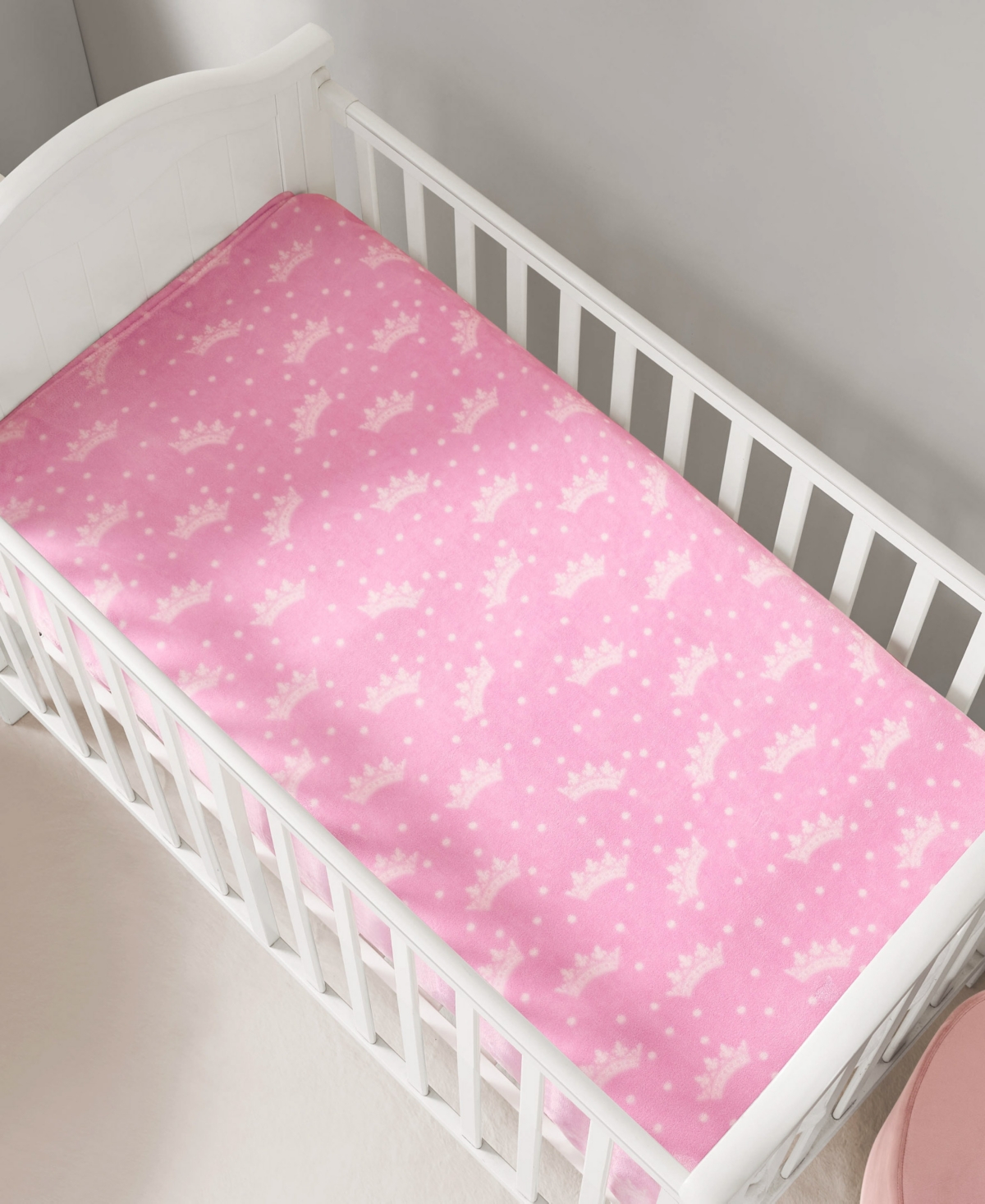 Juicy Couture Baby Plush Throw Blankets, 40" X 50" In Pink