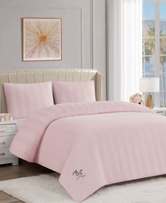  Jenny Velour Striped Jacquard 3-Pc. Duvet Cover Set, King