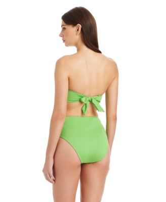 Midnight Breeze Embroidered Bandeau Swim Bra