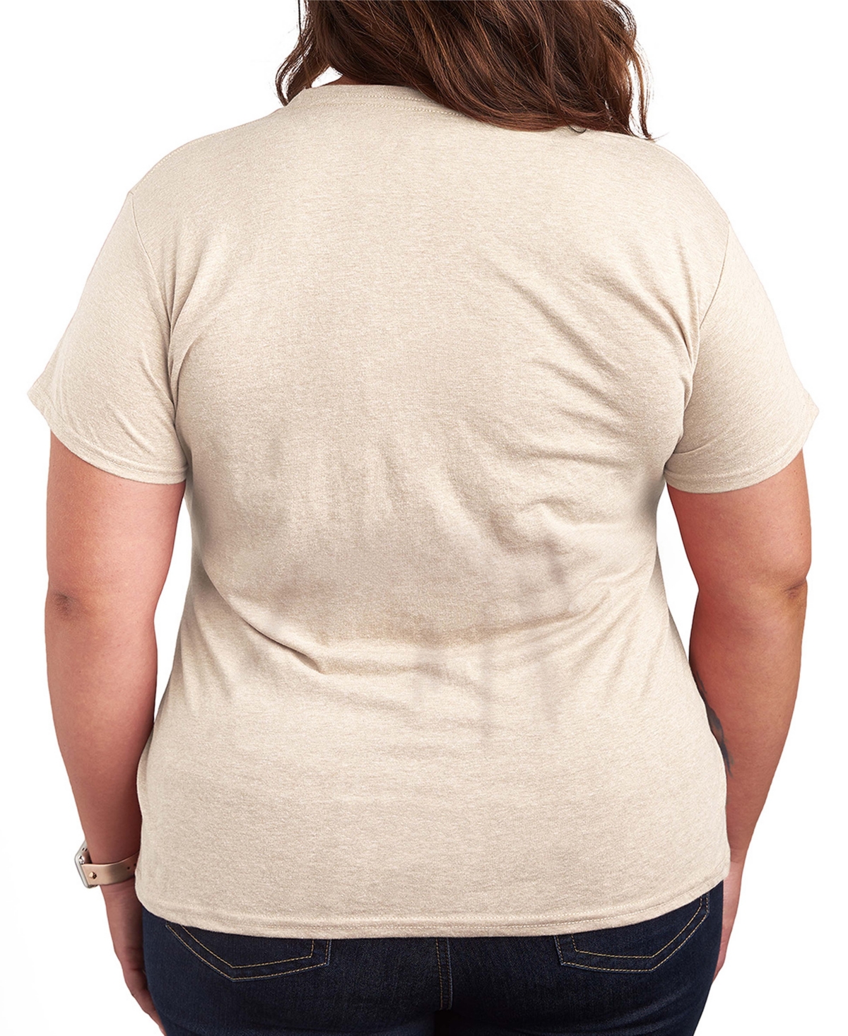Hybrid Apparel Plus Fall Leaves Crew Neck Graphic T-shirts