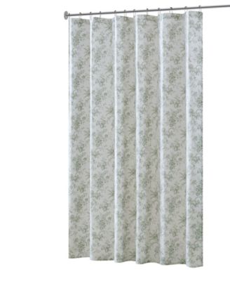 Walled Garden Tonal Floral Shower Curtain, 72" x 72"