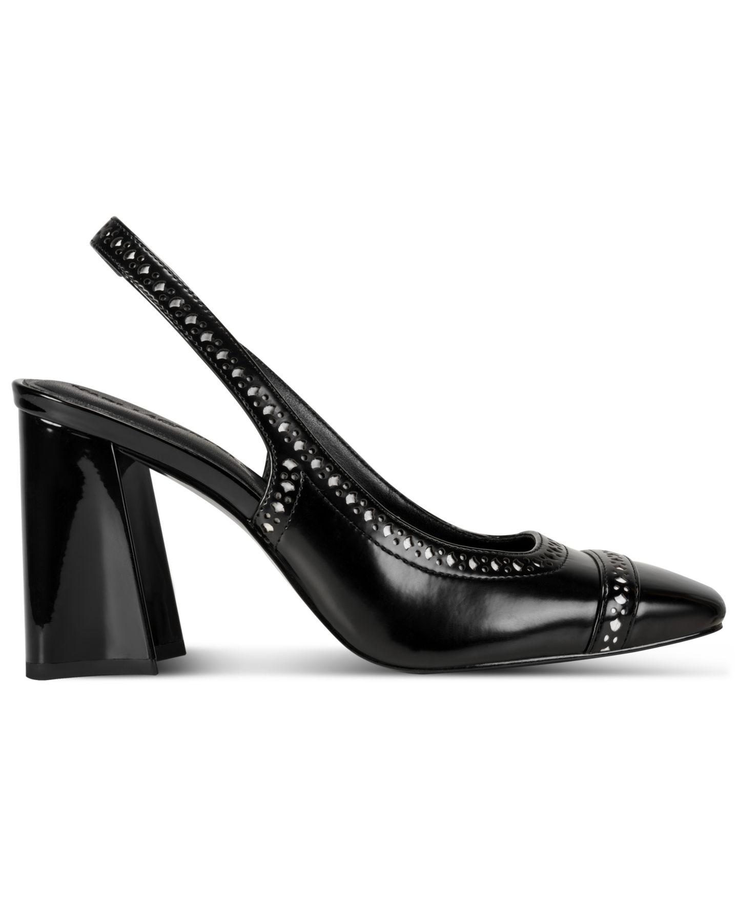 Женские туфли KARL LAGERFELD PARIS Siofra Square Toe Heels, цвет: Угольный — фото 2