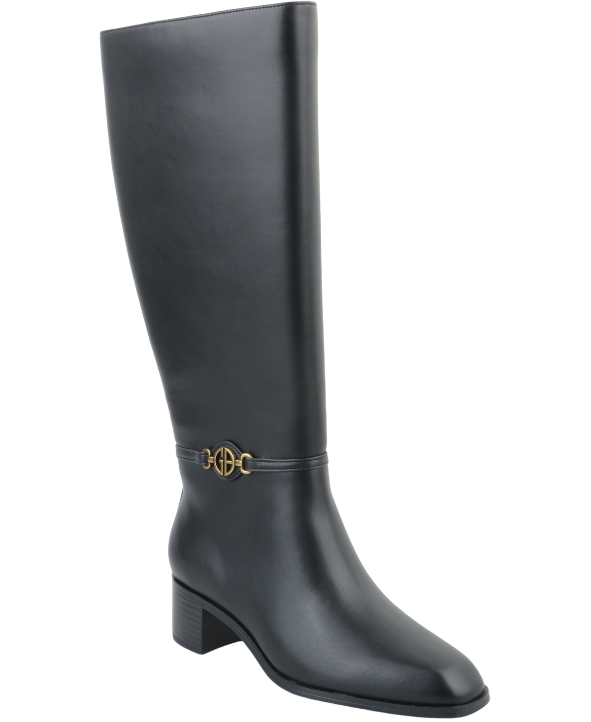 Giani Bernini Women's Shayyla Block Heel Knee High Boots, Created For Macy's In Animal Print