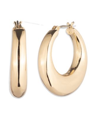 Lauren Ralph Lauren - Gold-Tone Sculptural Hoop Earrings
